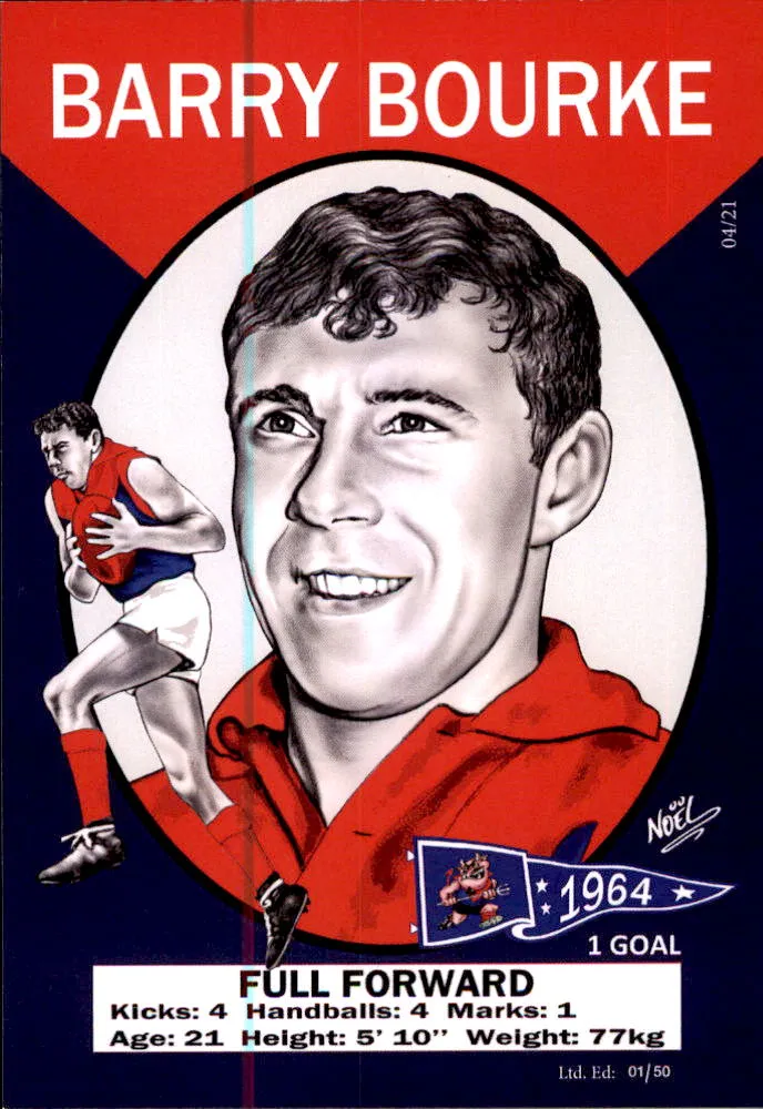 Melbourne Demons 1964 Premiers Card Set by Noel