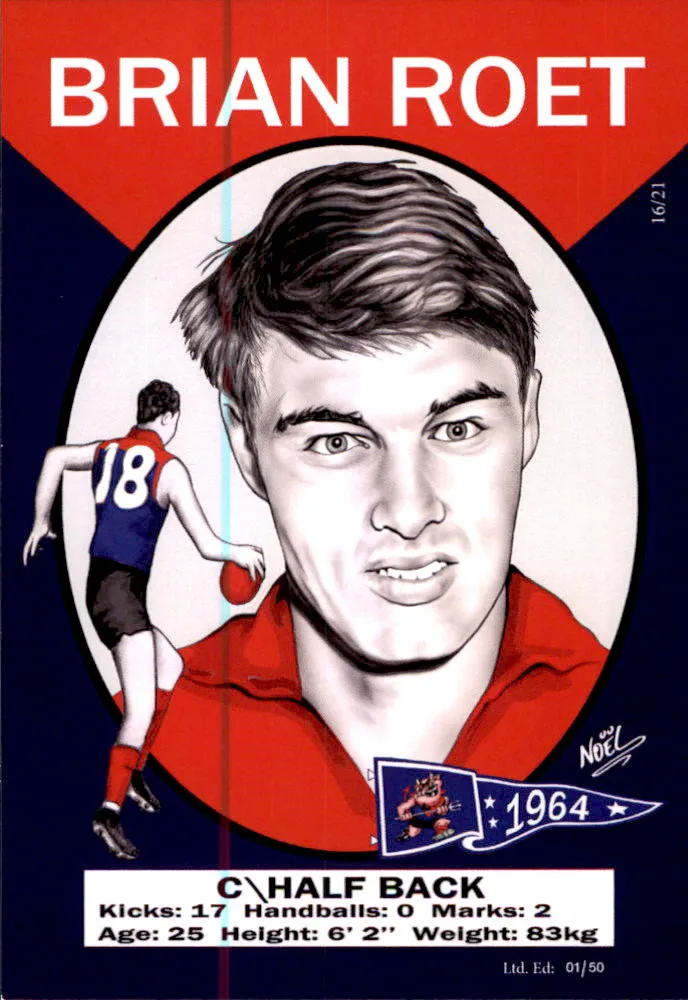 Melbourne Demons 1964 Premiers Card Set by Noel