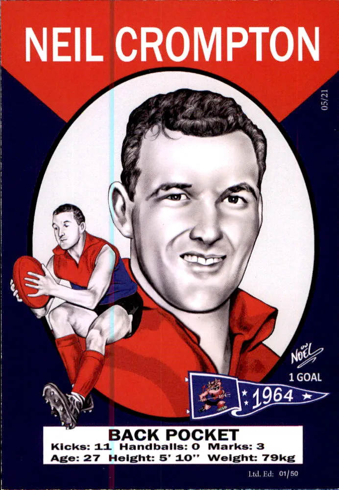 Melbourne Demons 1964 Premiers Card Set by Noel