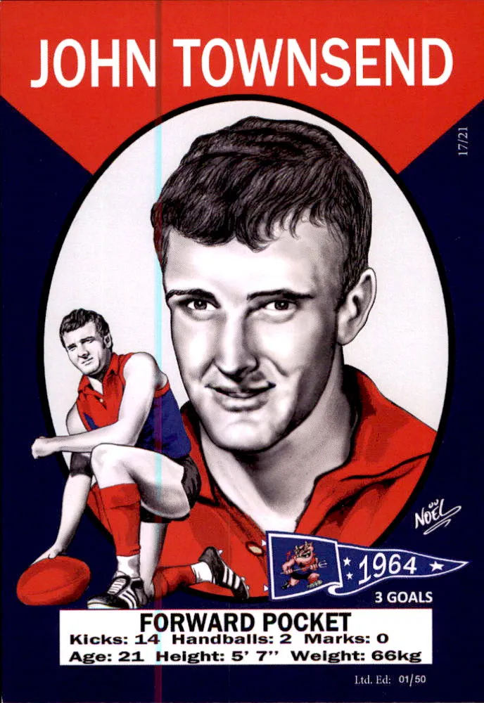 Melbourne Demons 1964 Premiers Card Set by Noel