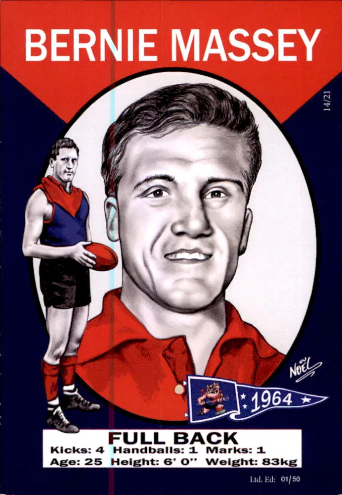 Melbourne Demons 1964 Premiers Card Set by Noel