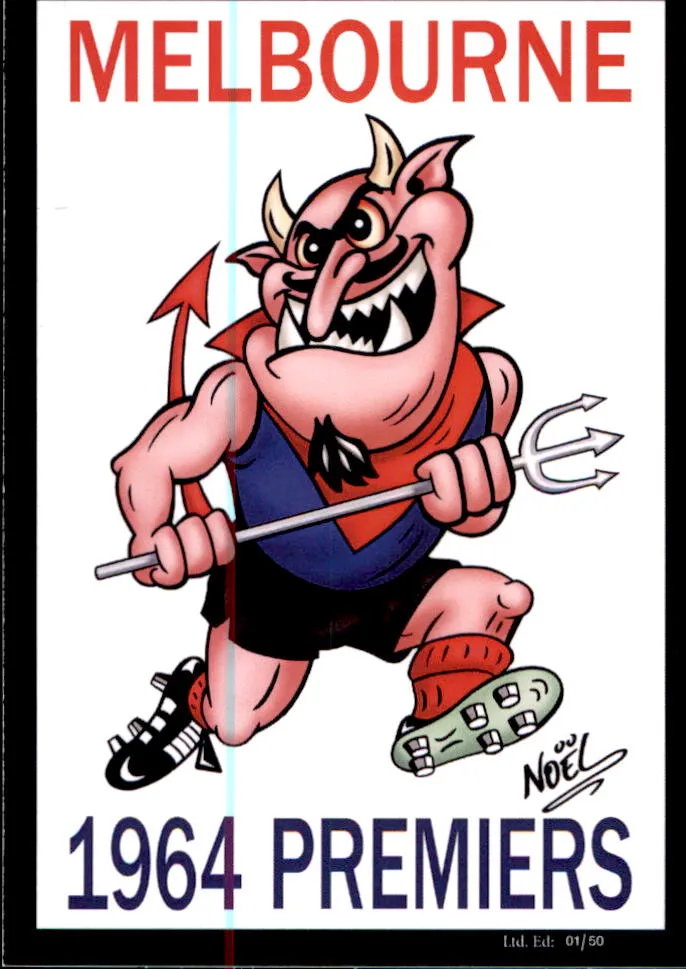 Melbourne Demons 1964 Premiers Card Set by Noel