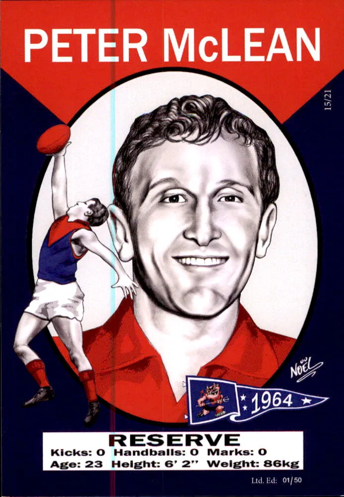 Melbourne Demons 1964 Premiers Card Set by Noel