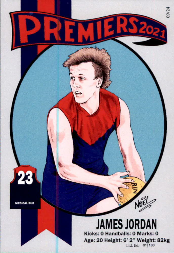 Melbourne Demons 2021 Premiers Card Set by Noel