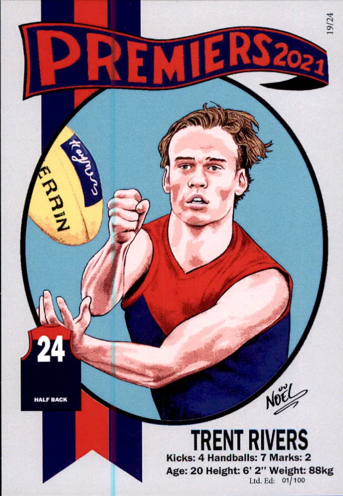 Melbourne Demons 2021 Premiers Card Set by Noel