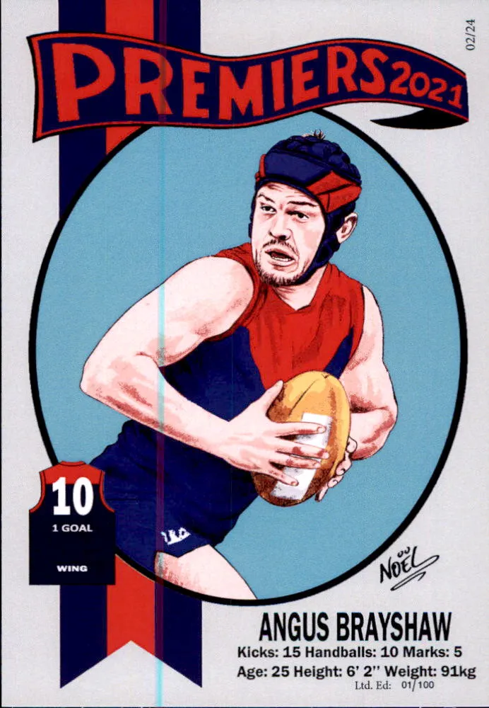 Melbourne Demons 2021 Premiers Card Set by Noel