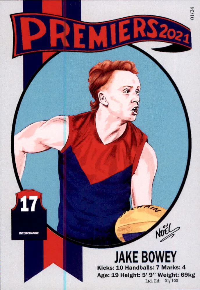 Melbourne Demons 2021 Premiers Card Set by Noel