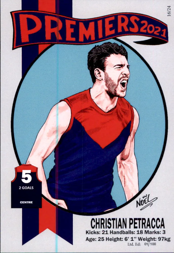 Melbourne Demons 2021 Premiers Card Set by Noel