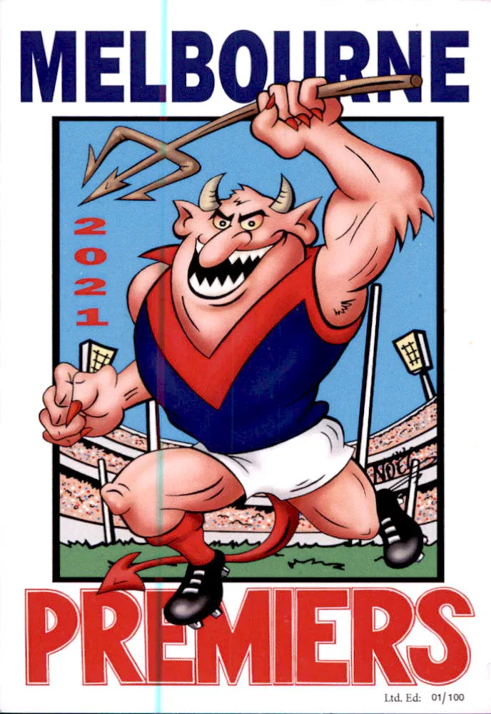 Melbourne Demons 2021 Premiers Card Set by Noel