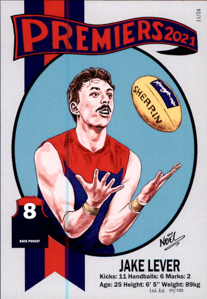 Melbourne Demons 2021 Premiers Card Set by Noel