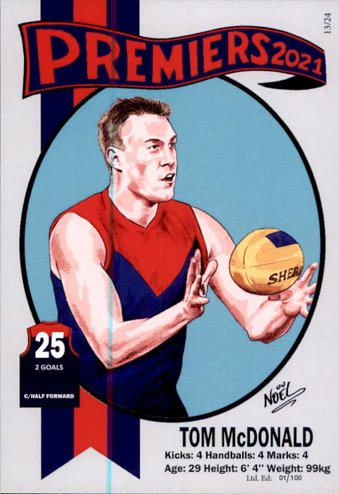 Melbourne Demons 2021 Premiers Card Set by Noel