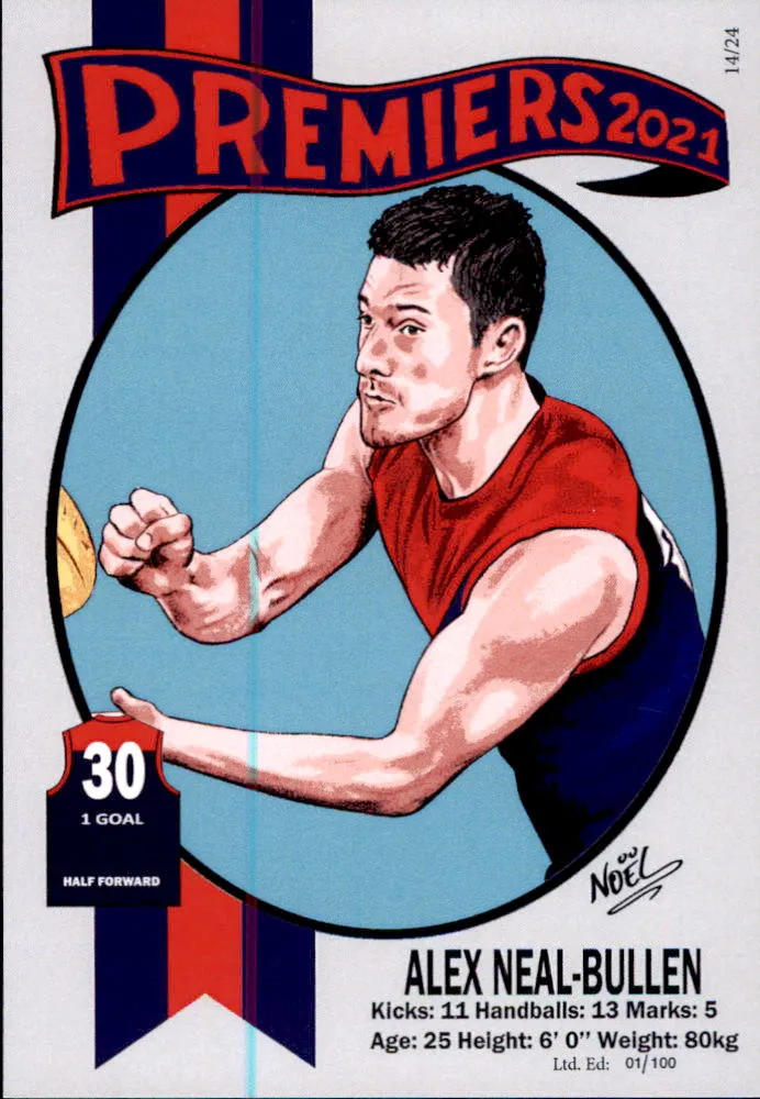 Melbourne Demons 2021 Premiers Card Set by Noel