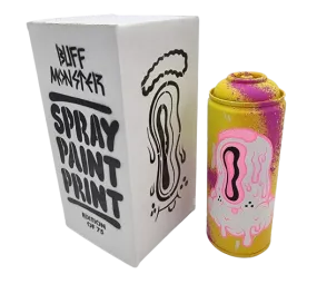 Melty Misfit Eye Drip- Pink/Yellow Spray Paint Can by Buff Monster