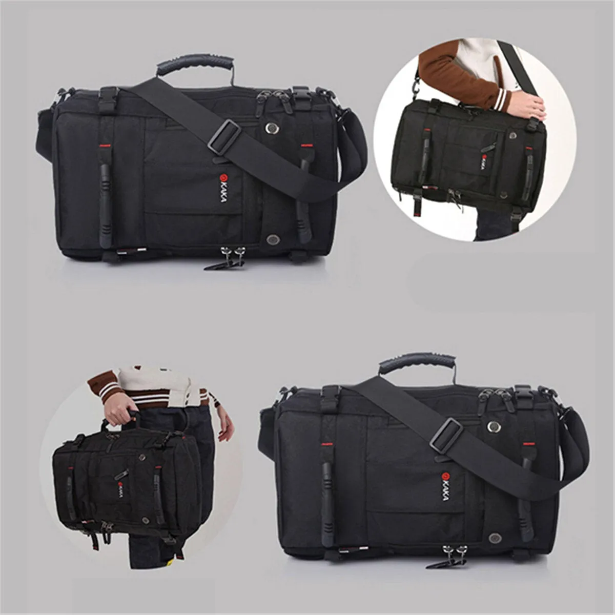 Men Multi-carry Large Capacity Travel Outdoor Multi-function 15.6 Inch Laptop Bag Backpack