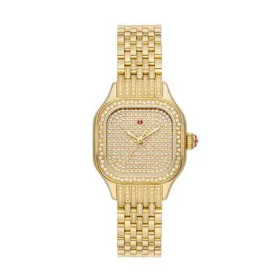 MICHELE Watches LIMITED EDITION Meggie 18k Gold-Plated Diamond Watch (29mm)