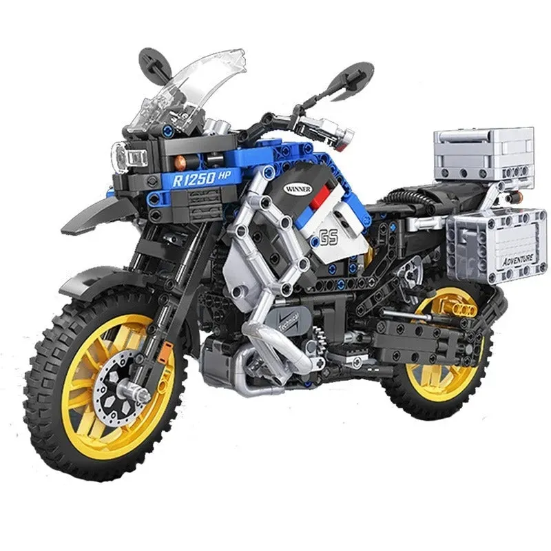 MOC Classic BMW R1250 GS HP Motorcycle Bricks Toy