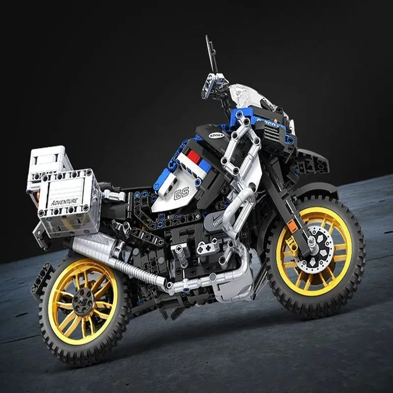 MOC Classic BMW R1250 GS HP Motorcycle Bricks Toy