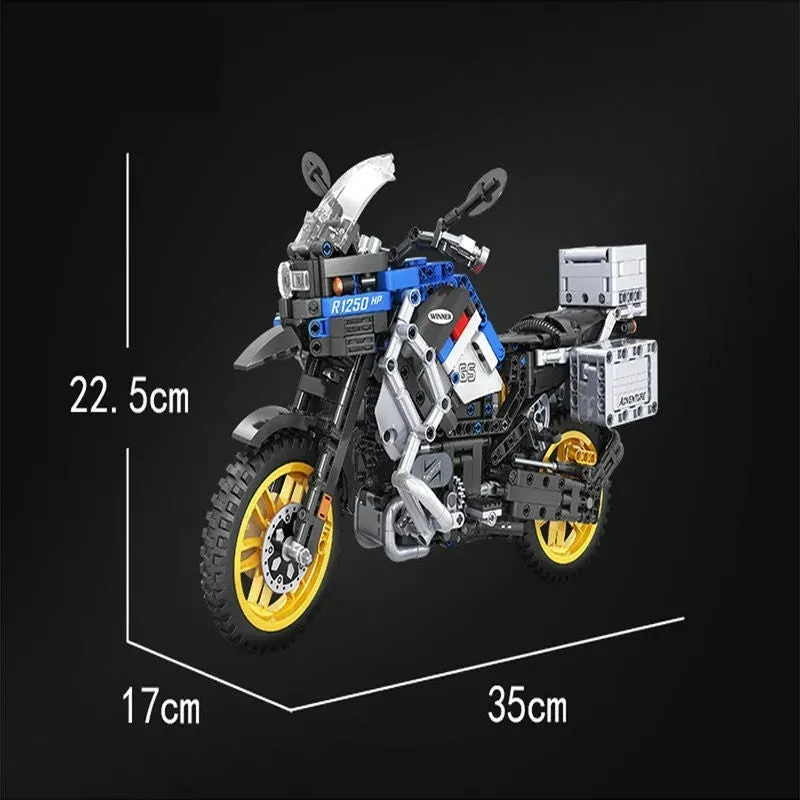 MOC Classic BMW R1250 GS HP Motorcycle Bricks Toy