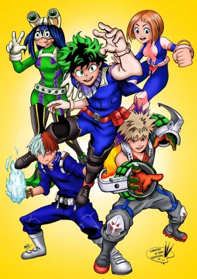 My Hero Academia, A3 Print by NOEL