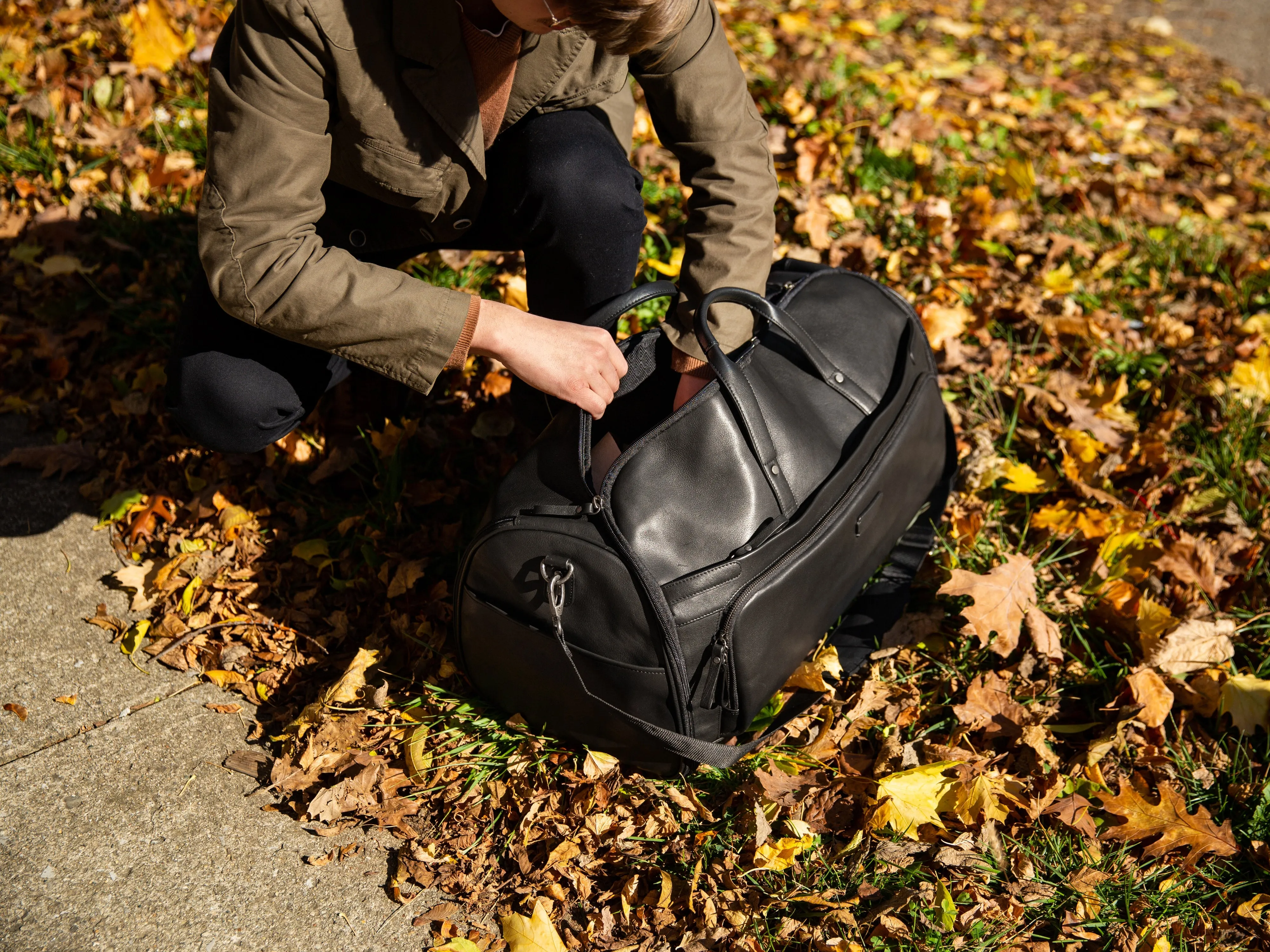 Nappa Soft Hybrid Garment/Duffle Bag