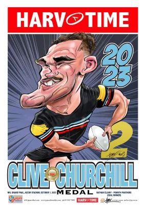 Nathan Cleary, 2023 Churchill Medallist, Harv Time Poster