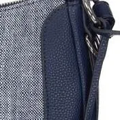 Navy Canvas Trim Scoop Cross Body Bag