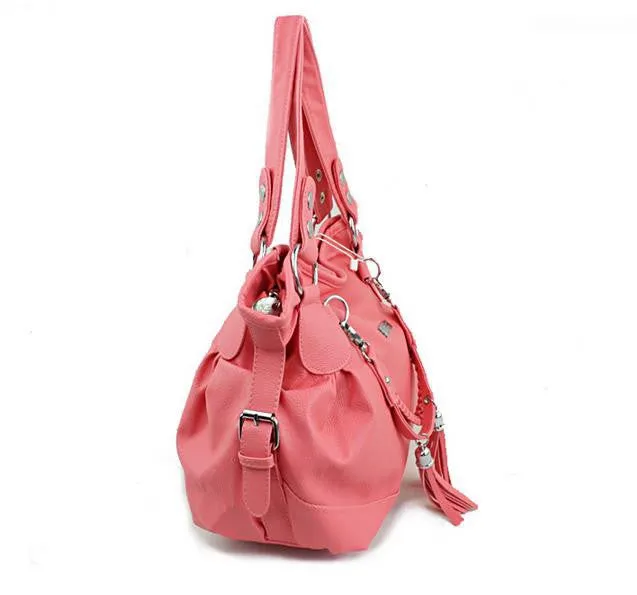 New fashion handbags women bags fashion pleated shoulder bag tassel bag designers brand handbag