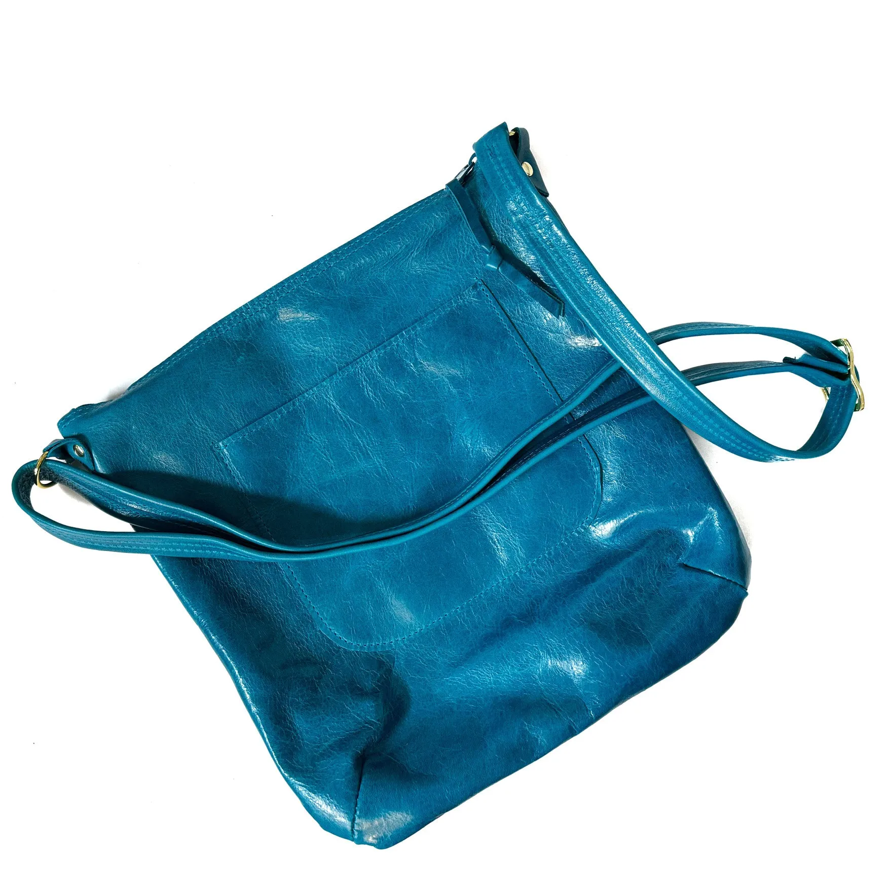 NEW! Molly Leather Crossbody Bag by Vicki Jean