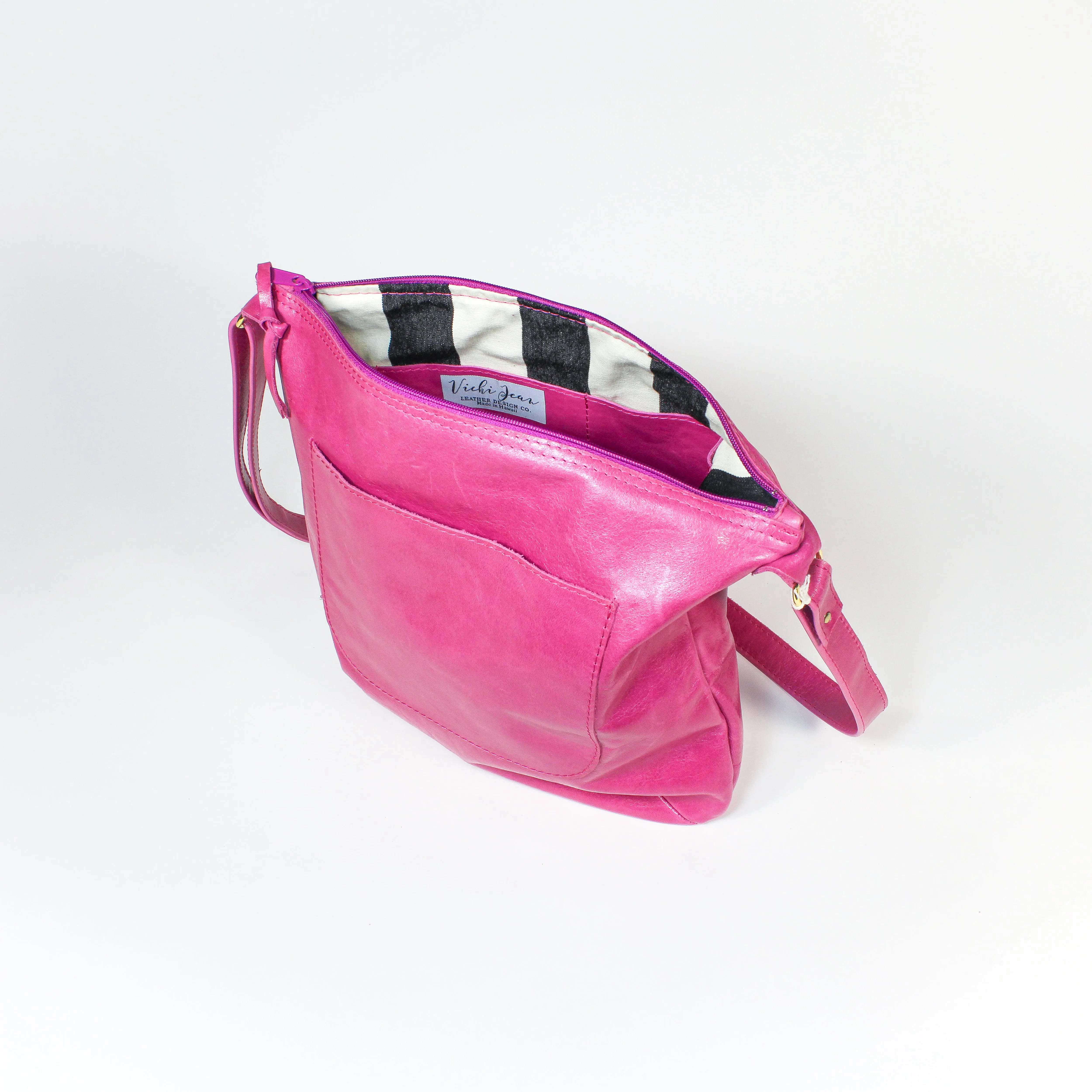 NEW! Molly Leather Crossbody Bag by Vicki Jean