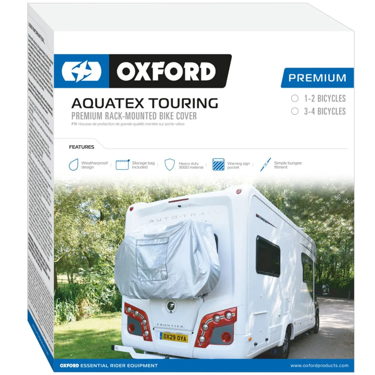 Oxford Aquatex Caravan Motorhome Bike Cover 4 Bikes