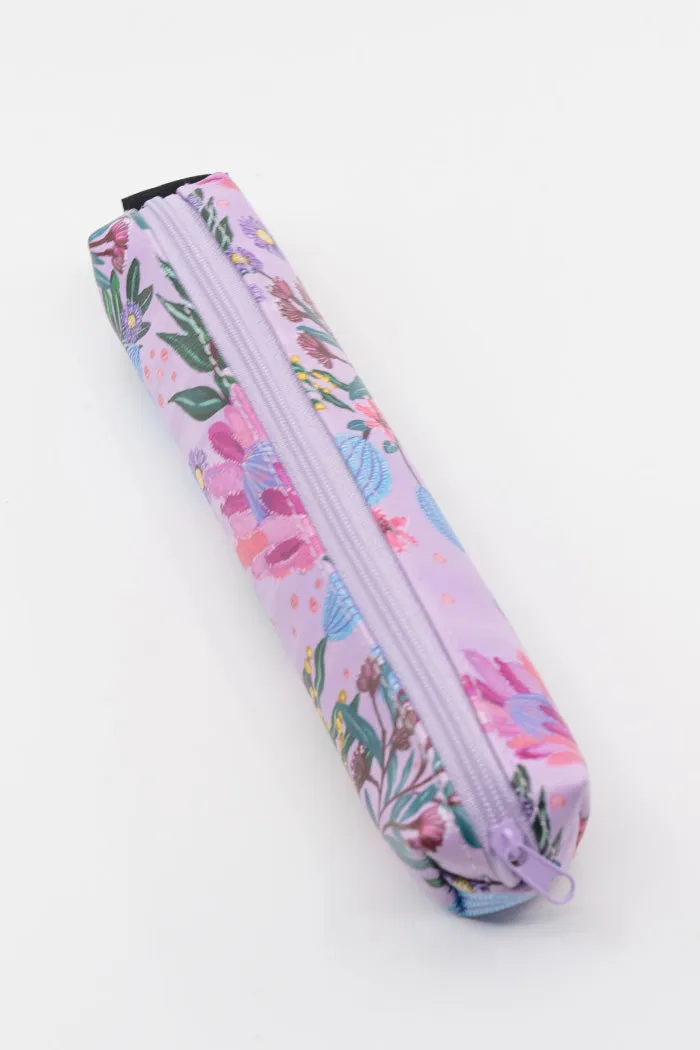 Pink Banksia Small Rectangular Pencil Case with Pen