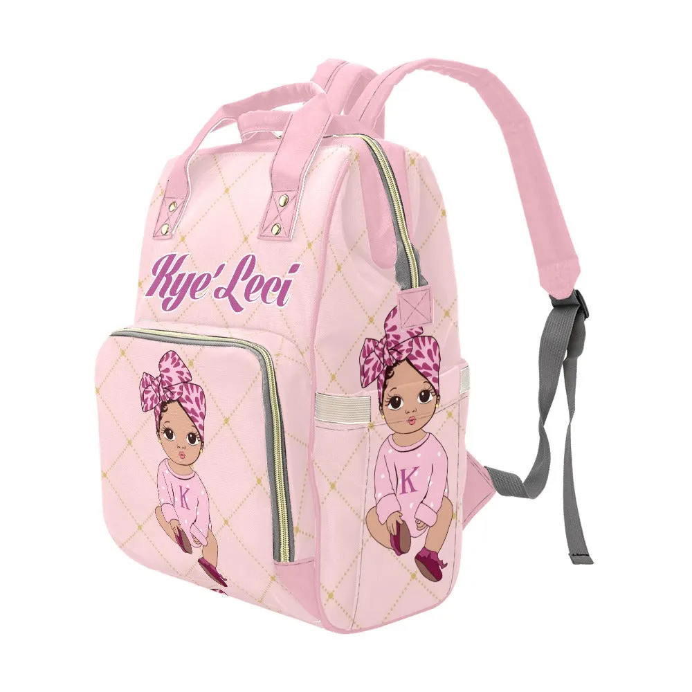 Princess Kye'Leci Multi-Function Diaper Backpack/Diaper Bag (Model 1688)