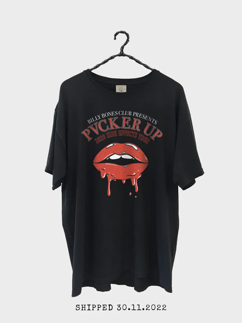 Pvcker Up Collab Tee - Side Effects Tour Black