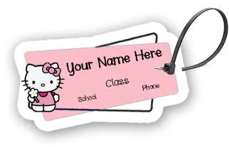 ""Hello kitty" school labels packs