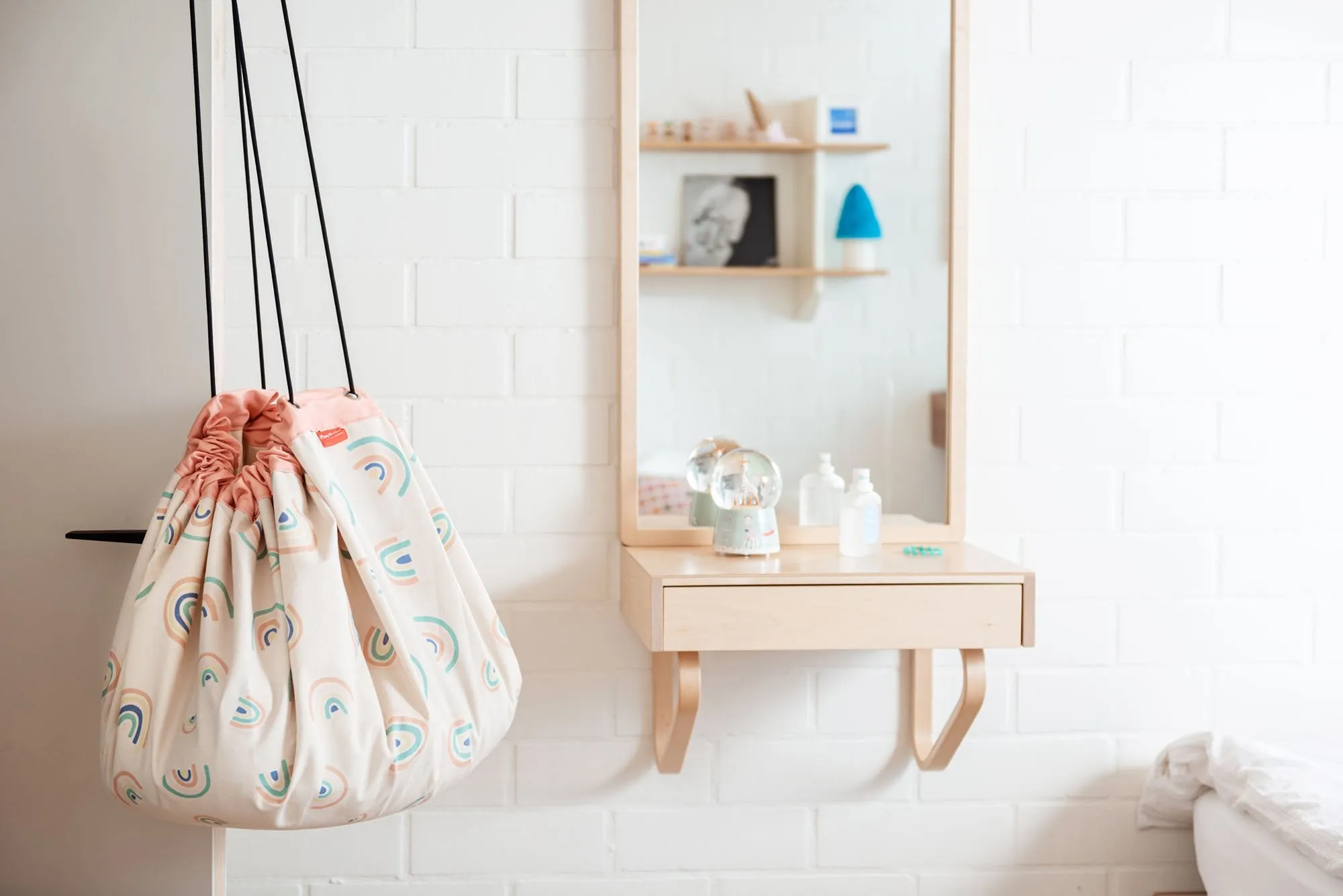 Rainbow toy storage bag