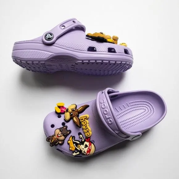 Rare Limited Edition Crocs X Justin Bieber with Drew - Lavender Classic Clog