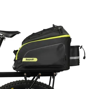 Rhinowalk Bike Rear Carrying Bag Mountain Bike Medium and Long-distance Riding Waterproof Bike Bag(Black Green)