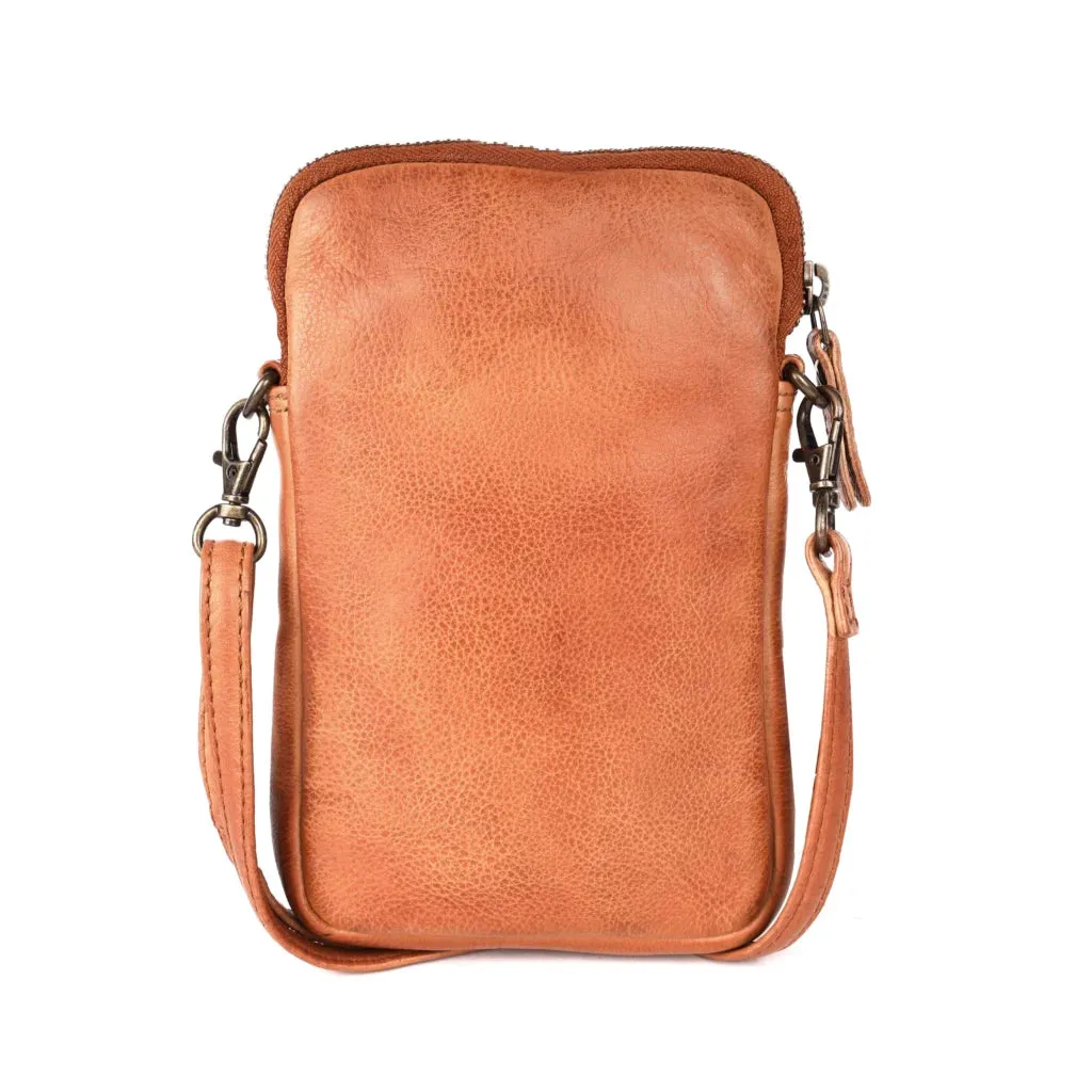 Rosebery Phone Bag - Cognac