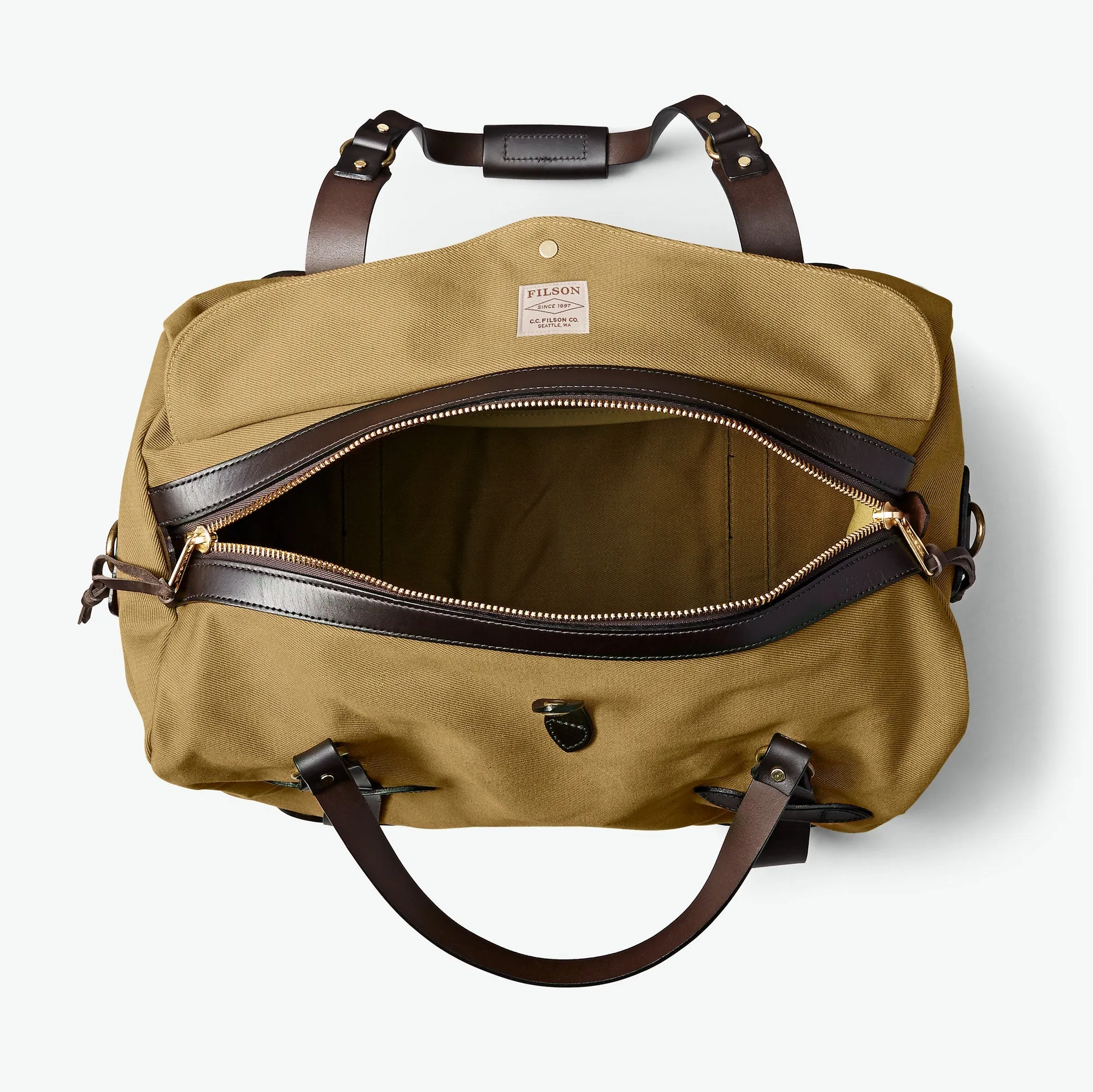 Rugged Twill Medium Duffle - Dark Tan