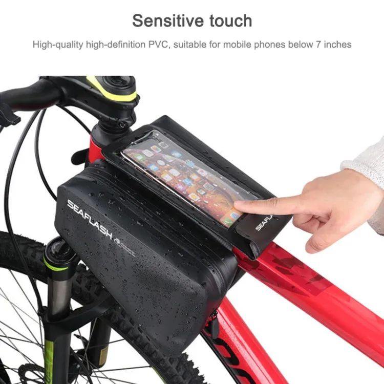 SEAFLASH Outdoor Waterproof Bike Bag Touch Screen Saddle Bag Mountain Bike Front Beam Bag