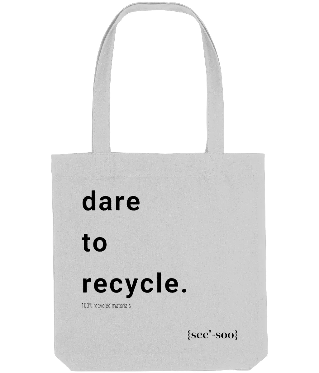 See'-soo "Grocery" 100% Recycled Tote, Dare to Recycle