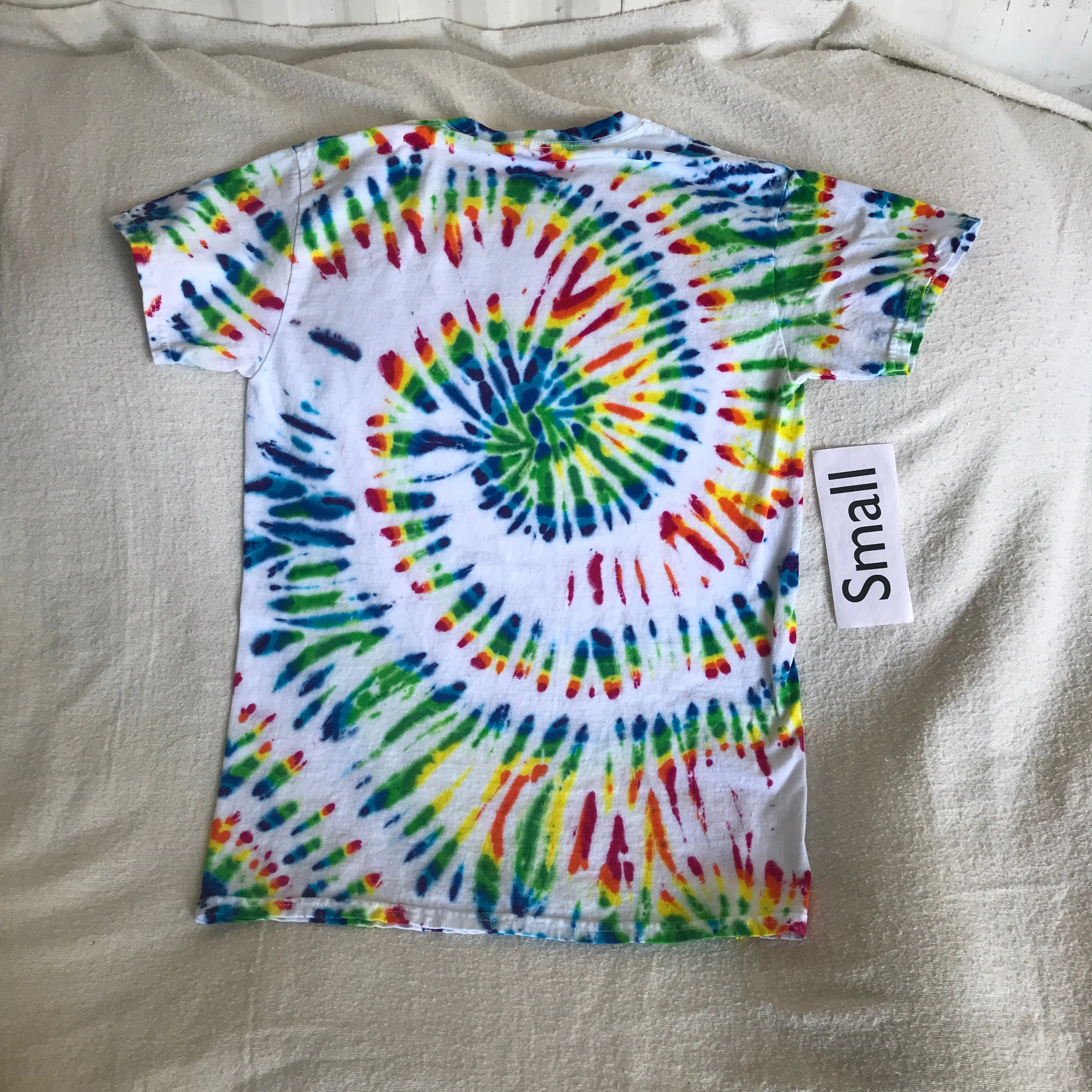 Small Crystal Rainbows Tie-Dye Tee  #30