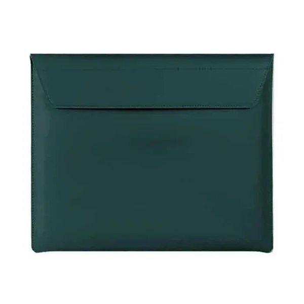 Smart Premium Hand Crafted Genuine Leather Sleeve For Macbook 13.5" - Green-VACP