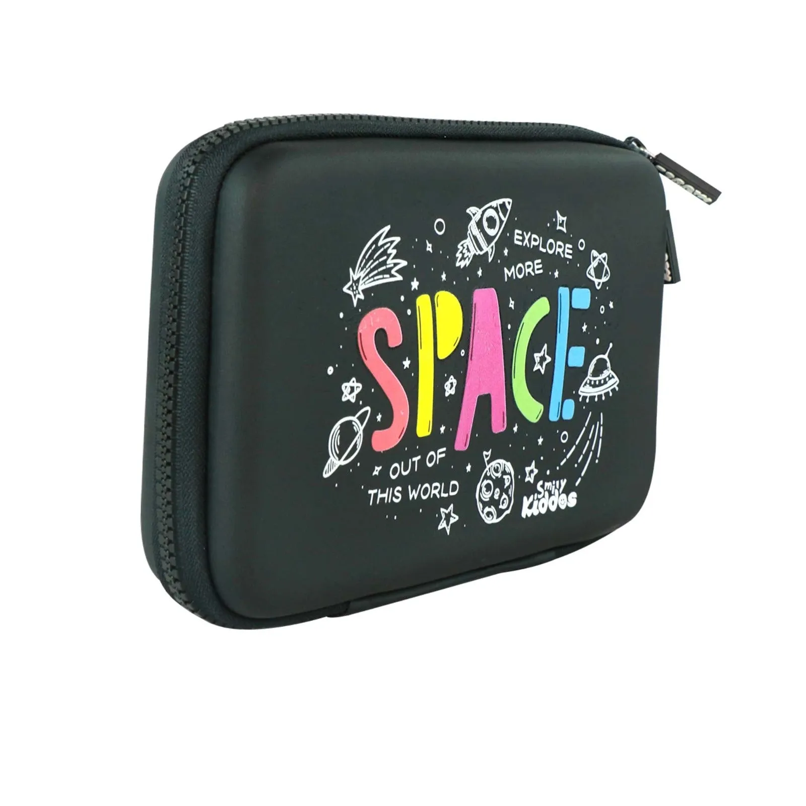 Smily kiddos Single Compartment Space Theme - Black