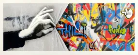 Sneak Peek Silkscreen Print by Martin Whatson