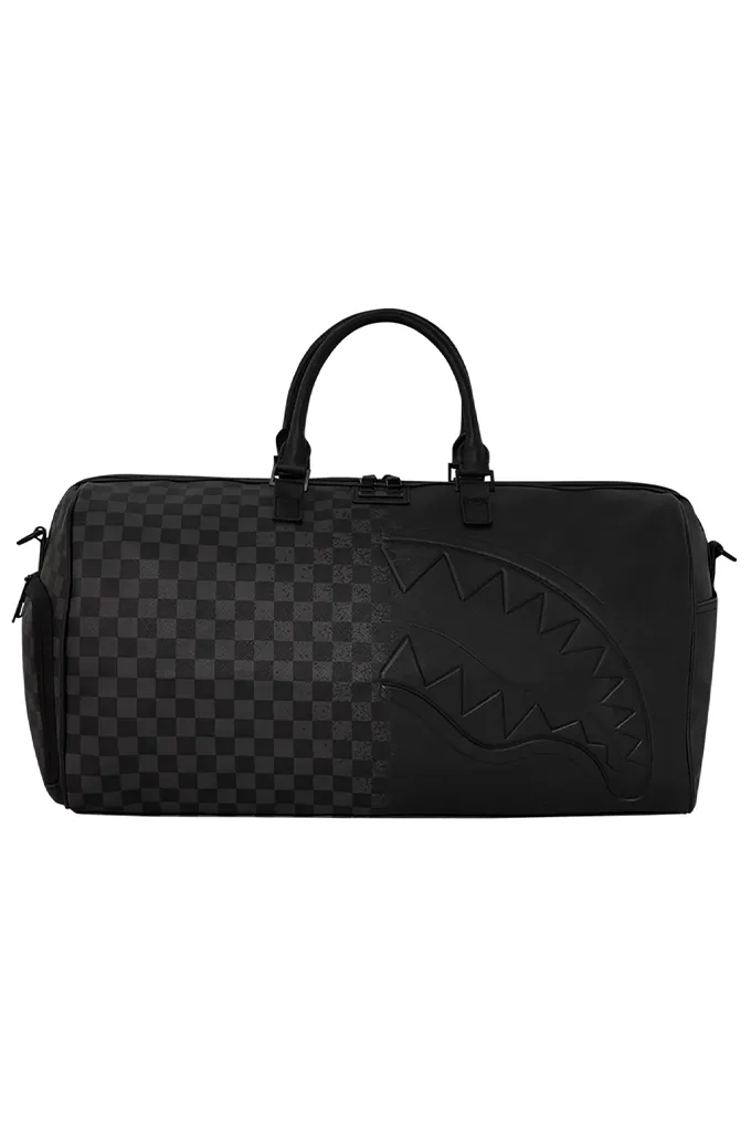 Sprayground Spray Spritz Grey Check Duffle Bag