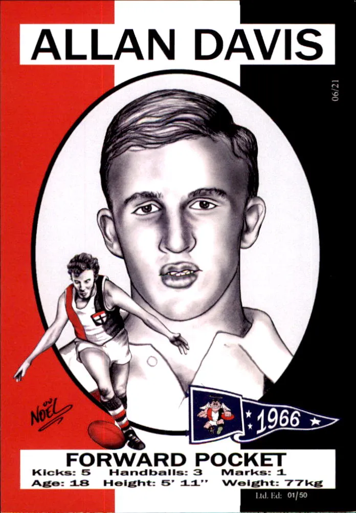 St Kilda Saints 1966 Premiers Card Set by Noel