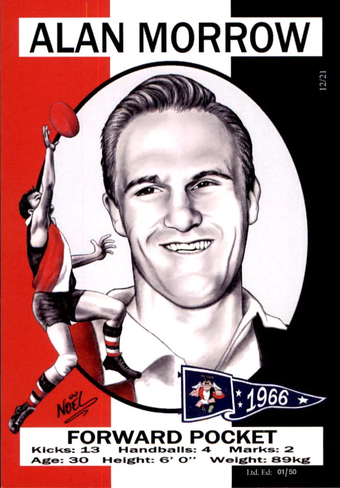 St Kilda Saints 1966 Premiers Card Set by Noel