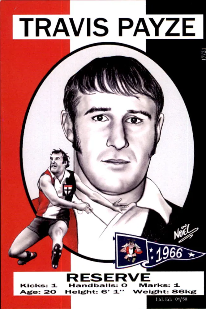 St Kilda Saints 1966 Premiers Card Set by Noel