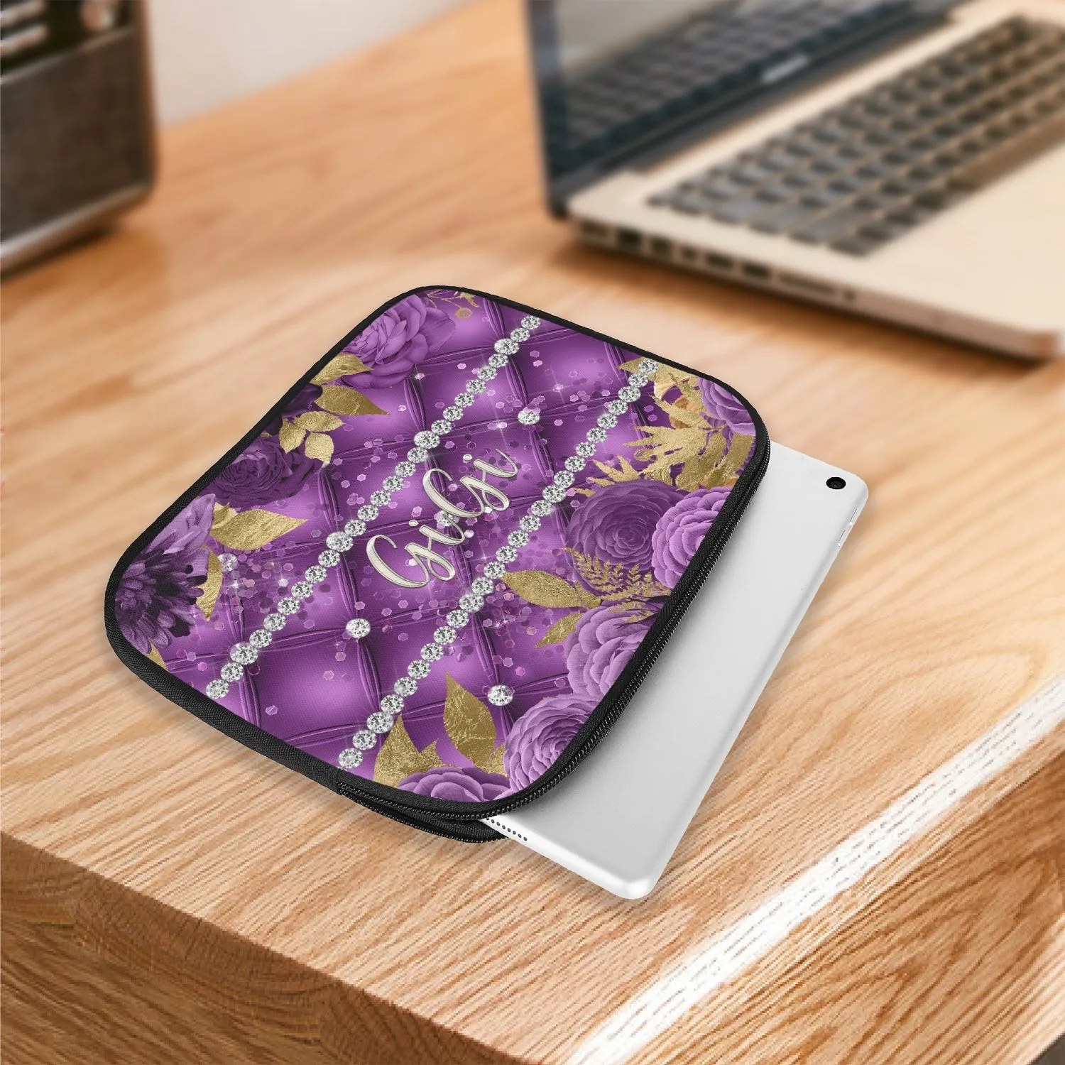 Tablet Sleeve - Purple Floral - GiGi